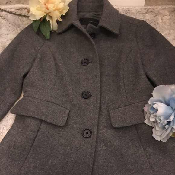 Vintage Banana Republic Wool Gray Coat  - Picture 2 of 8